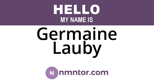 Germaine Lauby