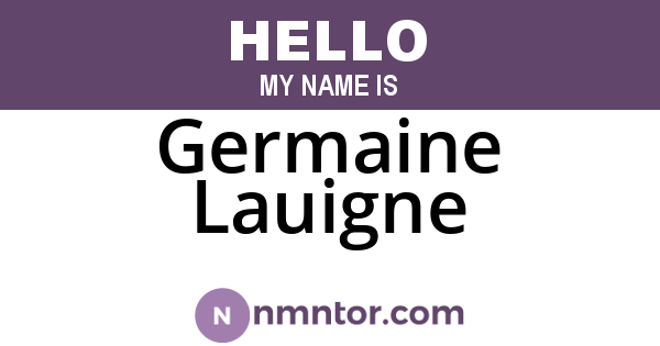 Germaine Lauigne