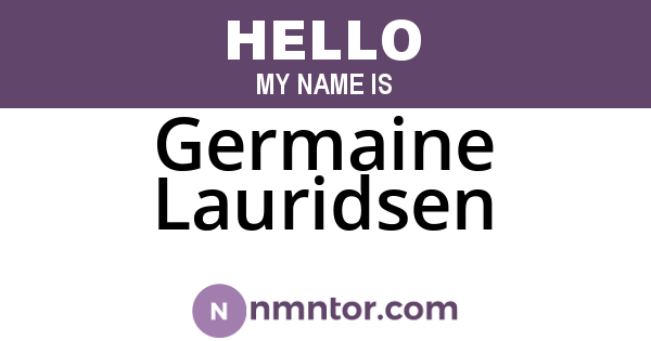 Germaine Lauridsen