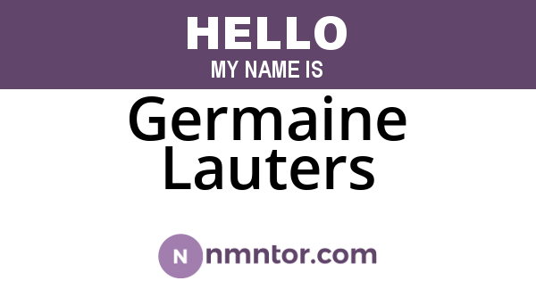 Germaine Lauters