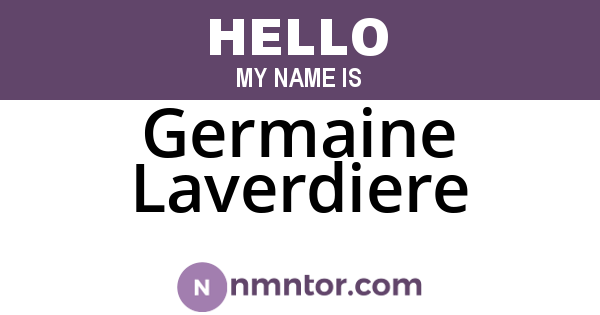 Germaine Laverdiere