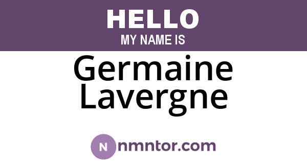 Germaine Lavergne