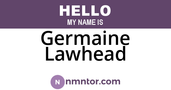Germaine Lawhead