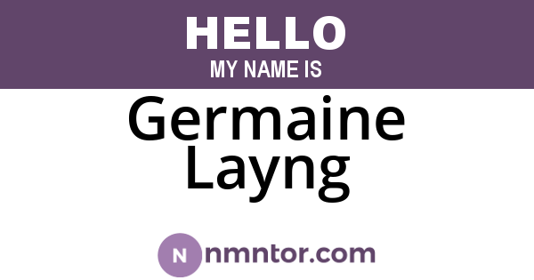Germaine Layng