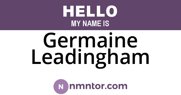 Germaine Leadingham