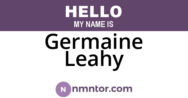 Germaine Leahy