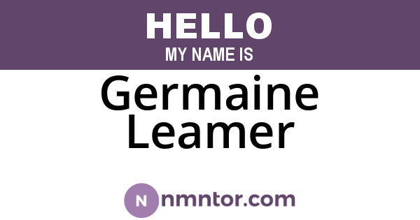 Germaine Leamer