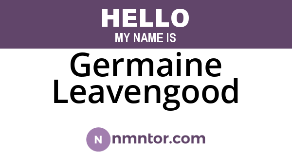 Germaine Leavengood