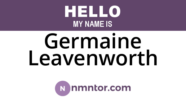 Germaine Leavenworth