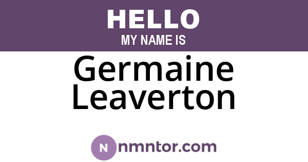 Germaine Leaverton