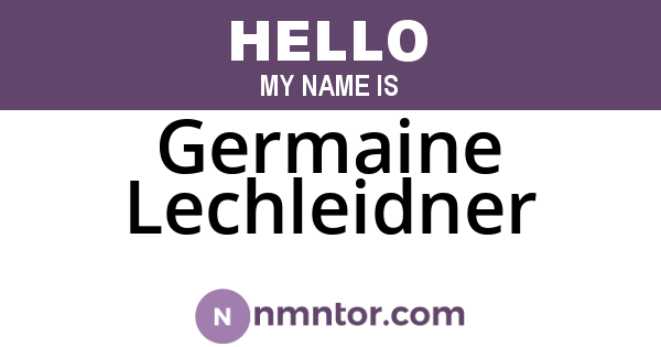 Germaine Lechleidner