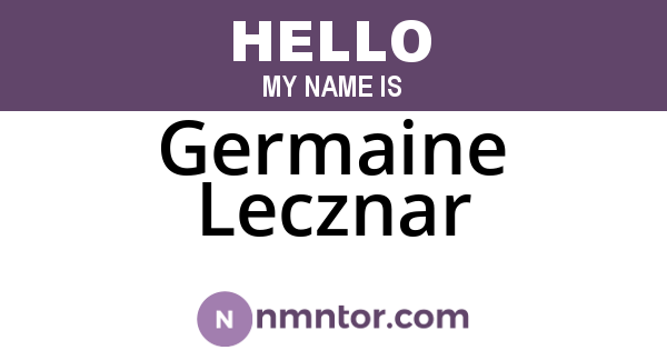 Germaine Lecznar