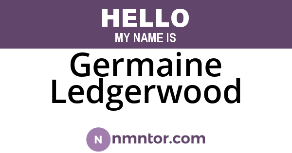 Germaine Ledgerwood