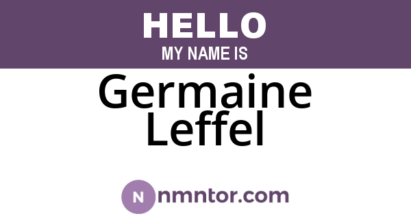 Germaine Leffel