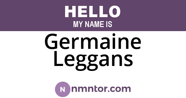 Germaine Leggans