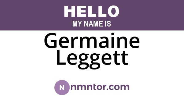 Germaine Leggett