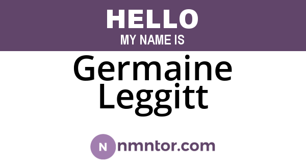 Germaine Leggitt