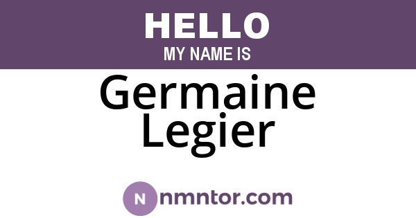 Germaine Legier