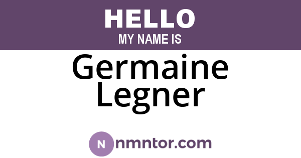 Germaine Legner