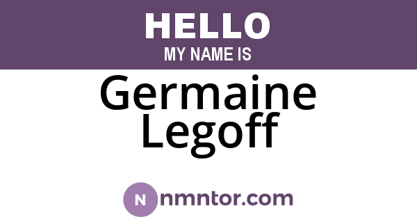 Germaine Legoff