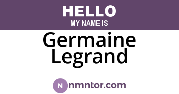Germaine Legrand