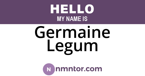 Germaine Legum