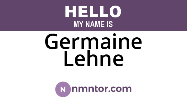 Germaine Lehne