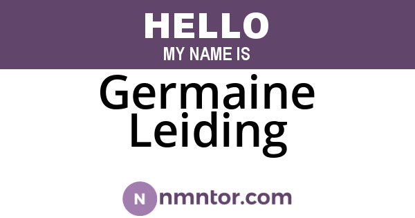 Germaine Leiding