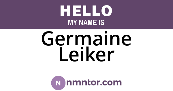 Germaine Leiker