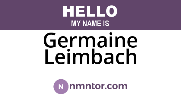 Germaine Leimbach