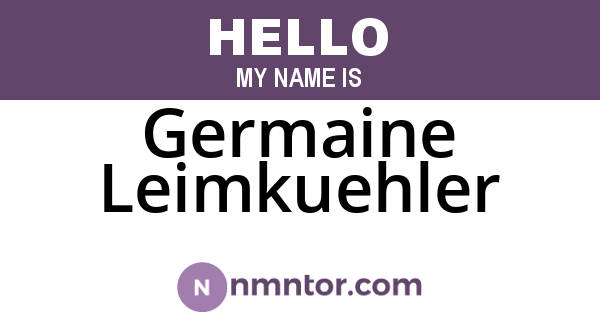 Germaine Leimkuehler