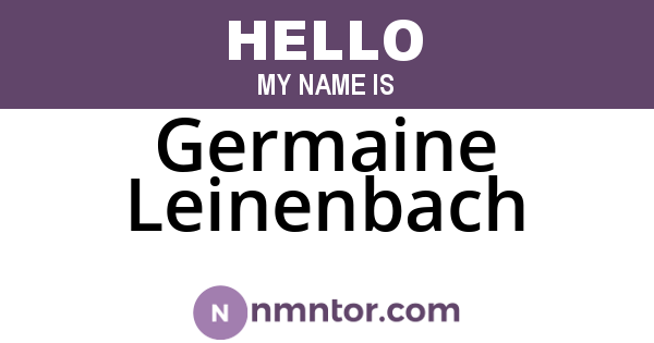 Germaine Leinenbach