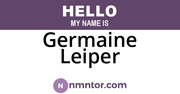 Germaine Leiper