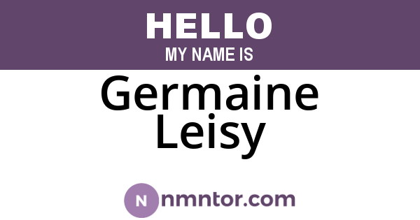 Germaine Leisy