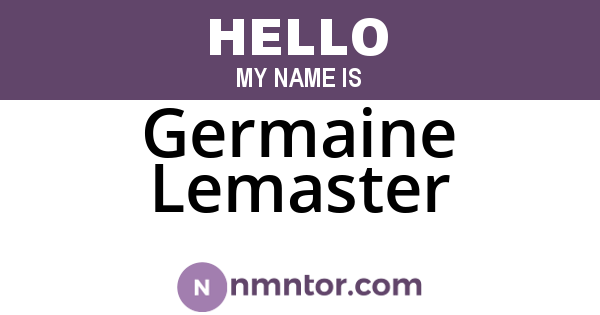 Germaine Lemaster
