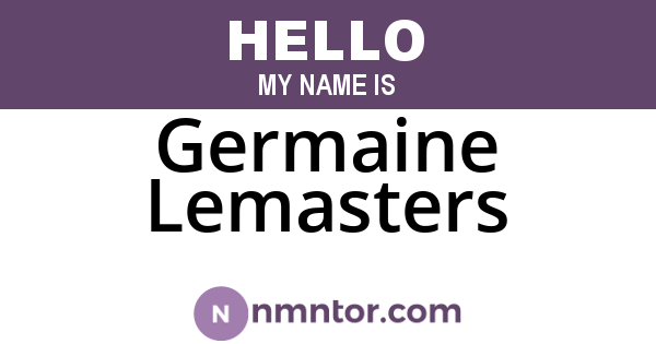 Germaine Lemasters