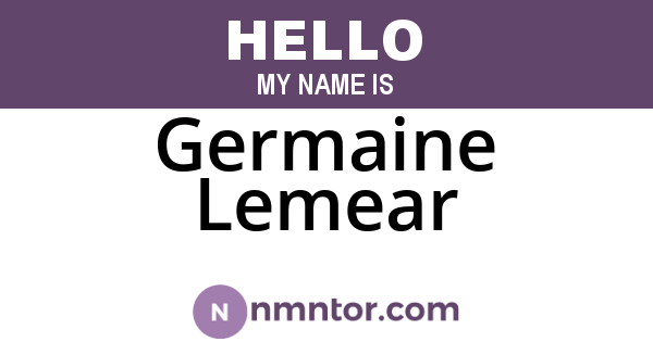Germaine Lemear