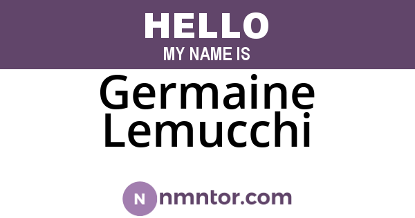 Germaine Lemucchi