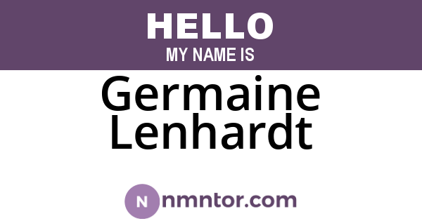 Germaine Lenhardt