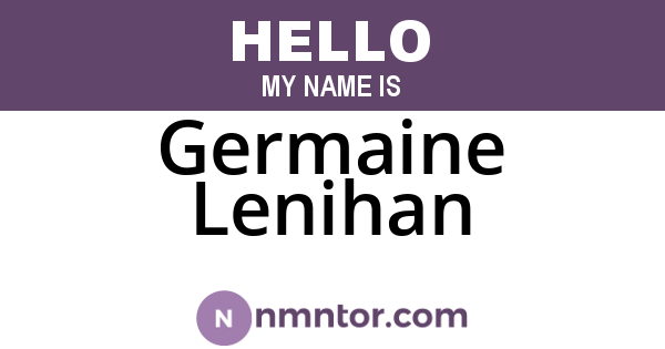 Germaine Lenihan