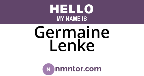 Germaine Lenke