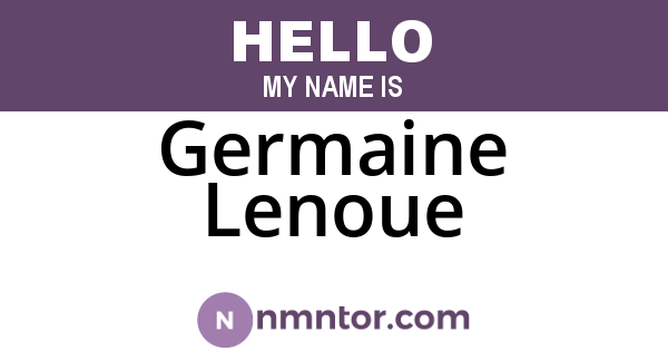 Germaine Lenoue