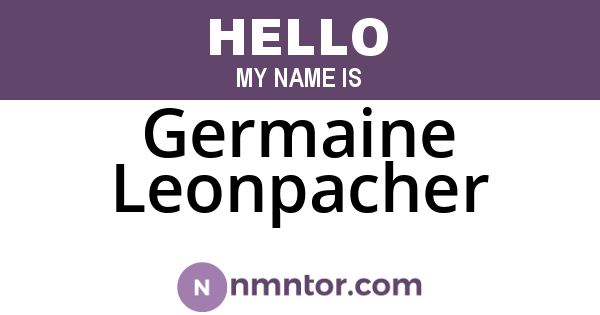 Germaine Leonpacher