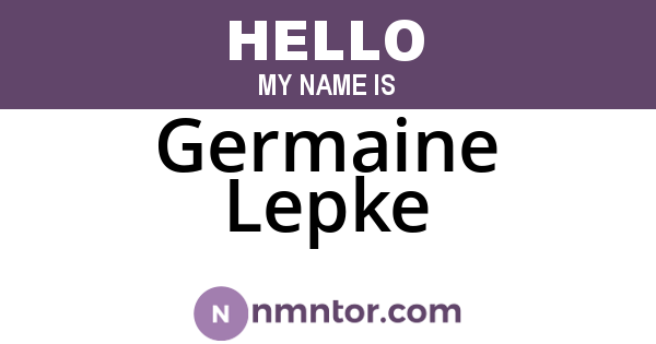 Germaine Lepke