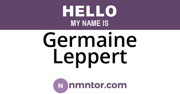 Germaine Leppert