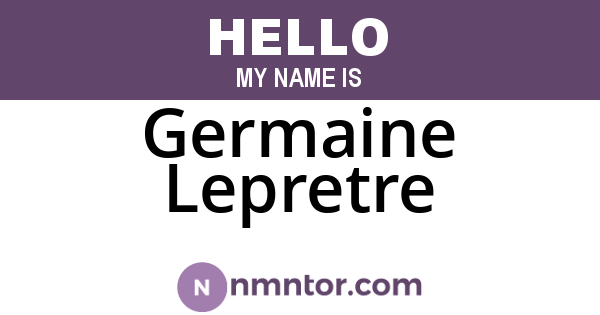 Germaine Lepretre