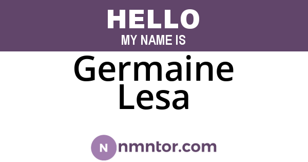Germaine Lesa