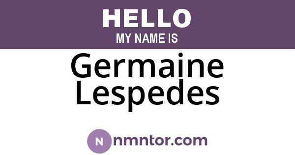 Germaine Lespedes