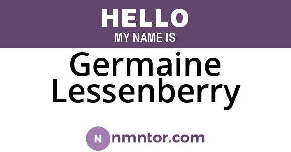 Germaine Lessenberry