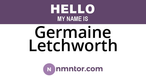 Germaine Letchworth